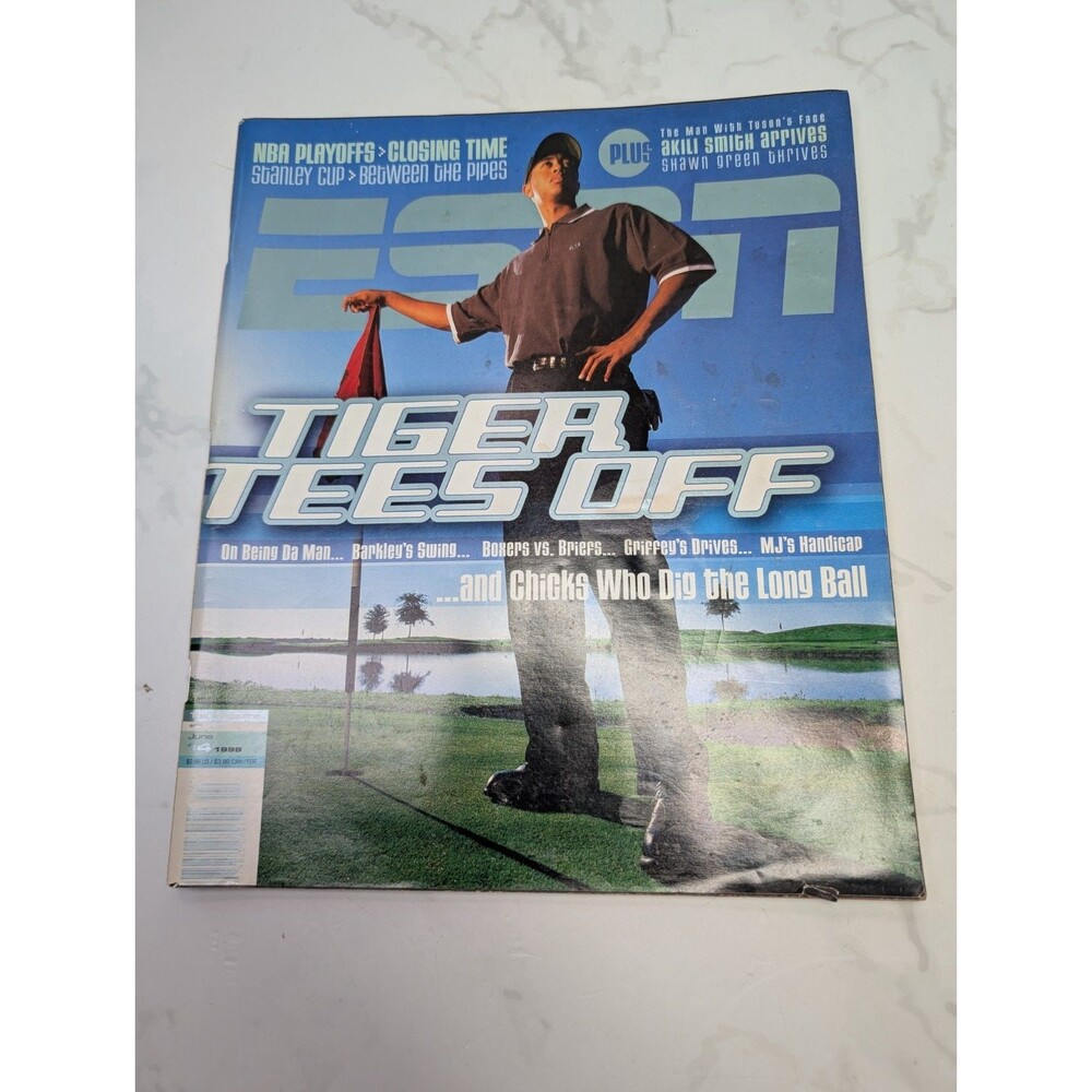 ESPN The Magazine June 7 1999 Tiger Woods Golf Cover NBA Playoffs